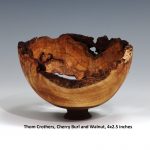 Thom Crothers, Cherry Burl and Walnut, 4x2.5 inches 02.2109