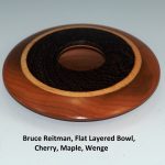 Bruce Reitman, Flat Layered Bowl, Cherry, Maple, Wenge