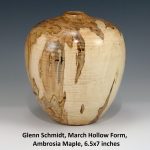 Glenn Schmidt, March Hollow Form, Ambrosia Maple, 6.5x7 inches