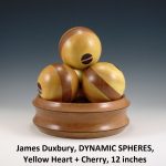 James Duxbury, DYNAMIC SPHERES, Yellow Heart + Cherry, 12 inches
