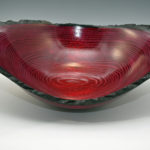 Bill Collison - Ash, Dyed Natural Edge - 23 in. x 16 in. - Big Red Bowl
