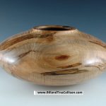Bill Collison, Hollow Form, Quilted Ambrosia Maple with burls, 14x14x6 inches #30701