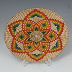 Jo Miller - Maple Rainbows  basket weave platter